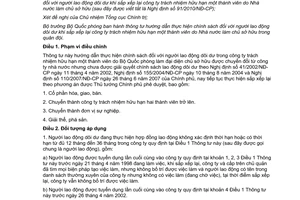 Thông tư 50/2012/TT-BQP Chính sách đối với người lao động dôi dư khi sắp xếp lại công ty