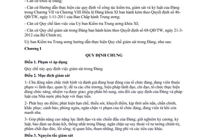 Hướng dẫn 06-HD/UBKTTW thực hiện Quy chế giám sát trong Đảng 2012