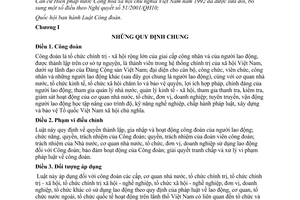 Luật Công đoàn 2012