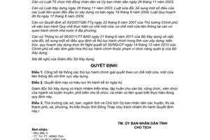 Quyết định 500/QĐ-UBND-HC 2012 thủ tục hành chính một cửa một cửa liên thông xây dựng Đồng Tháp