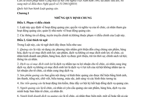 Luật Quảng cáo 2012