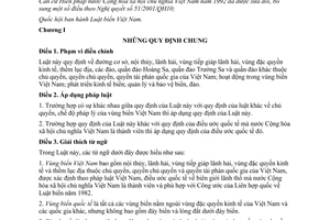 Luật biển Việt Nam 2012