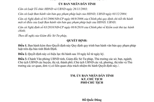 Quyết định 19/2012/QĐ-UBND Quy định quy trình ban hành văn bản quy phạm