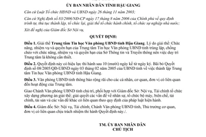 Quyết định 19/2012/QĐ-UBND giải thể trung tâm tin học Văn phòng Hậu Giang