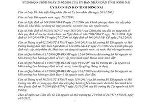 Quyết định 37/2012/QĐ-UBND sửa đổi Quy định quản lý tài nguyên nước