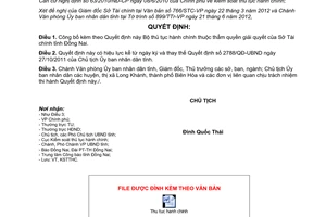 Quyết định 1672/QĐ-UBND năm 2012 công bố thủ tục hành chính