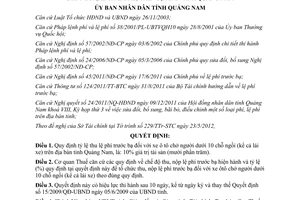 Quyết định 17/2012/QĐ-UBND quy định tỷ lệ thu lệ phí trước bạ đối với xe ô tô