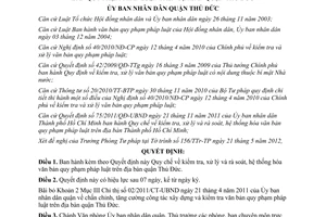 Quyết định 04/2012/QĐ-UBND Quy chế kiểm tra xử lý và rà soát hệ thống hóa văn