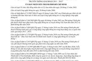 Quyết định 27/2012/QĐ-UBND phê duyệt Chương trình phát triển công nghệ thông tin