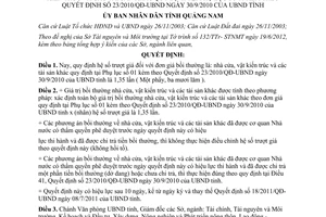 Quyết định 18/2012/QĐ-UBND quy định hệ số trượt giá đối với đơn giá bồi thường