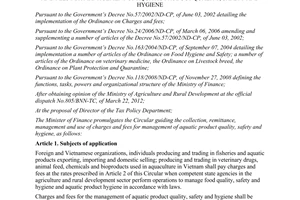 Circular No. 107/2012/TT-BTC guiding the collection remittance  management and