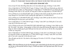 Quyết định 15/2012/QĐ-UBND phê duyệt Phương án ban hành giá tiêu thụ nước sạch