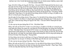 Thông báo 171/TB-UBND kết luận của Đồng chí Nguyễn Thế Thảo