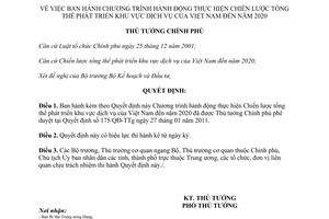 Quyết định 808/QĐ-TTg năm 2012 Chương trình hành động thực hiện Chiến lược