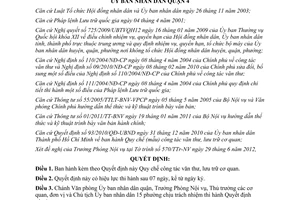 Quyết định 03/2012/QĐ-UBND Quy chế công tác văn thư lưu trữ cơ quan