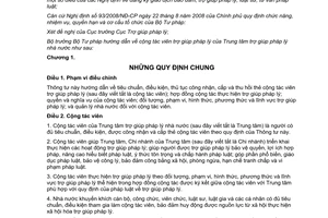 Thông tư 07/2012/TT-BTP hướng dẫn về công tác viên trợ giúp pháp lý