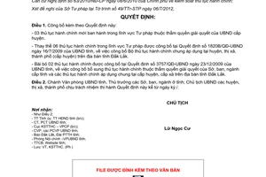 Quyết định 1665/QĐ-UBND năm 2012 công bố thủ tục hành chính lĩnh vực Tư pháp