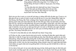 Công điện 1108/CĐ-TTg kiểm soát ngăn chặn tình trạng xâm nhập lây lan nguồn dịch