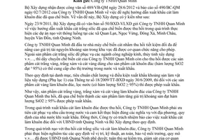 Công văn 22/BXD-VLXD hướng dẫn việc xuất khẩu cát làm khuôn đúc đã qua chế biến