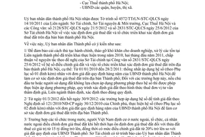 Công văn 5218/UBND-KT tổ chức thực hiện xác định đơn giá thuê đất