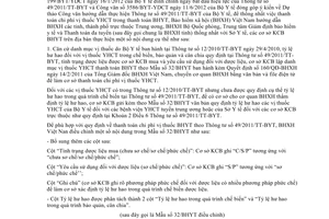 Công văn 2636/BHXH-DVT hướng dẫn áp dụng tỷ lệ hư hao đối với vị thuốc y học