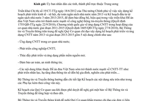 Công văn 1750/BTTTT-CNTT hướng dẫn xây dựng kế hoạch phát triển ứng dụng