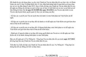 Công văn 70/TA-TKTH báo cáo số liệu tình hình xét xử vụ án hình sự
