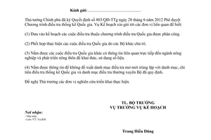 Công văn 3383/BNN-KH triển khai Quyết định 803/QĐ-TTg  phê duyệt Chương trình