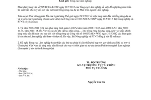 Công văn 3401/BNN-TC tăng mức trần lãi suất trần cho vay mô hình trồng rừng