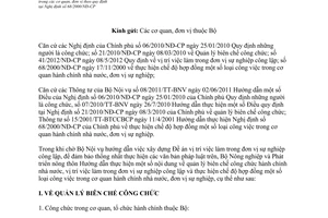 Công văn 3414/BNN-TCCB hướng dẫn quản lý biên chế công chức hành chính nhà nước