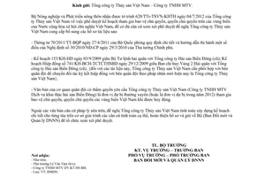 Công văn 3541/BNN-ĐMDN đề nghị phê duyệt kế hoạch tham gia bảo vệ chủ quyền