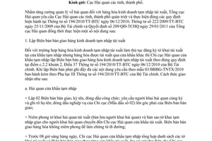 Công văn 3882/TCHQ-GSQL thủ tục hải quan đối với hàng kinh doanh tạm nhập