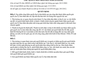 Quyết định 1095/QĐ-UBND năm 2012 phân công thụ lý đơn khiếu nại