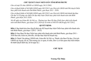 Quyết định 1368/QĐ-UBND năm 2012 về Kế hoạch thực hiện Chiến lược phát triển tha