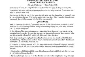 Nghị quyết 01/2012/NQ-HĐND nhiệm vụ kinh tế xã hội 6 tháng cuối 2012 An Giang