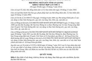 Nghị quyết số 04/2012/NQ-HĐND 2012 nội dung thủ tục xây dựng thực hiện quy ước khóm ấp An Giang