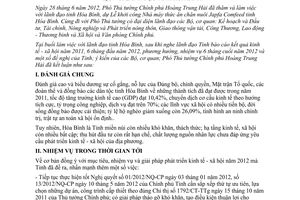 Thông báo 245/TB-VPCP kết luận của Phó Thủ tướng Chính phủ Hoàng Trung Hải