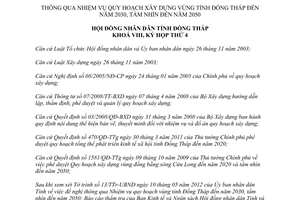 Nghị quyết 77/2012/NQ-HĐND thông qua Nhiệm vụ quy hoạch xây dựng vùng