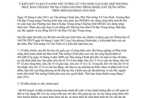 Thông báo 243/TB-VPCP ý kiến kết luận của Phó Thủ tướng Vũ Văn Ninh