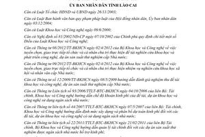 Quyết định 28/2012/QĐ-UBND quản lý hoạt động nghiên cứu khoa học Lào Cai