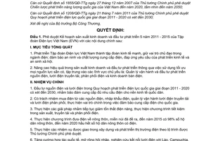 Quyết định 854/QĐ-TTg năm 2012 phê duyệt Kế hoạch sản xuất kinh doanh