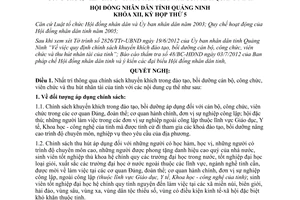 Nghị quyết 62/2012/NQ-HĐND quy định chính sách khuyến khích trong đào tạo