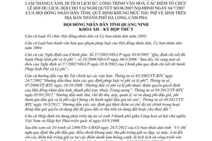 Nghị quyết 52/2012/NQ-HĐND Quy định thu phí đấu giá Điều chỉnh khung mức thu