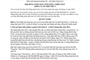 Nghị quyết 11/2012/NQ-HĐND nhiệm vụ giải pháp tiếp tục thực hiện hoàn thành