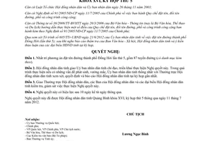 Nghị quyết 40/2012/NQ-HĐND đặt tên đường thành phố Đồng Hới lần thứ 5