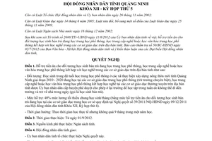 Nghị quyết 59/2012/NQ-HĐND hỗ trợ tiền ăn học sinh bán trú trung học trung cấp nghề Quảng Ninh