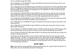 Quyết định 15/2012/QĐ-UBND đơn giá bồi thường nhà công trình kiến trúc gắn liền