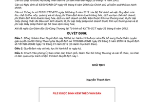 Quyết định 1666/QĐ-UBND năm 2012 công bố thủ tục hành chính được sửa đổi