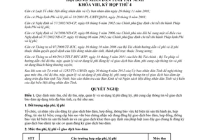 Nghị quyết 15/2012/NQ-HĐND mức thu, chế độ thu, nộp, quản lý và sử dụng lệ phí