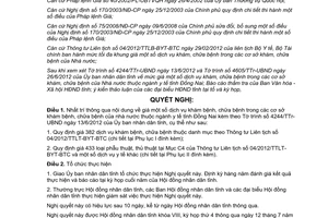 Nghị quyết 36/2012/NQ-HĐND giá dịch vụ khám chữa bệnh trong cơ sở khám chữa bệnh